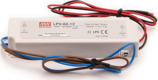 Mean Well Reglabil Reglabil Sursă De Alimentare LED Etanșă IP67 Putere 60W Cu Tensiune De Ieșire 12V 2 Bucăți