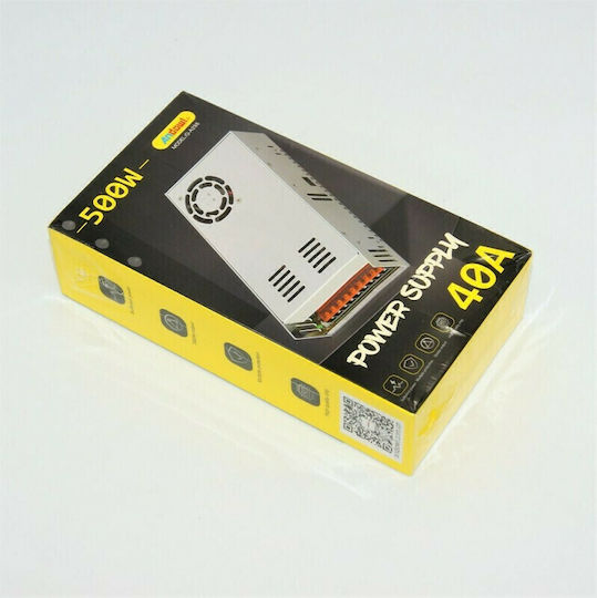 Andowl Τροφοδοτικό LED Ισχύος 500W με Τάση Εξόδου 12V