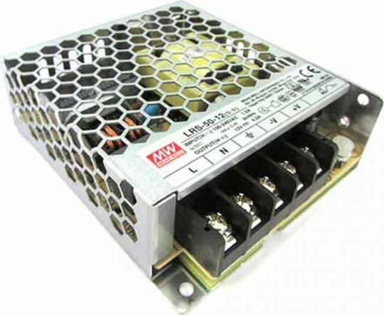 Mean Well Ρυθμιζόμενο Τροφοδοτικό LED IP20 Ισχύος 50W με Τάση Εξόδου 12V 2τμχ