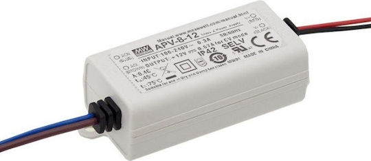 Mean Well APV-8-12 LED Захранване IP42 Мощност 8W с Изходно Напрежение 12V 2 бр