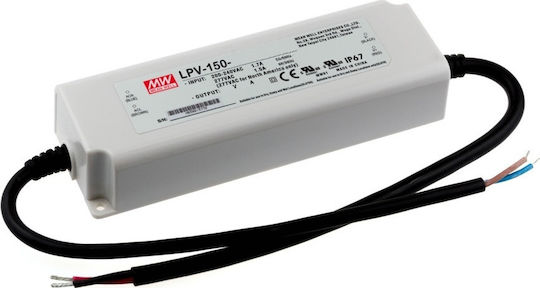 Mean Well LED Power Supply Magnetic Track Waterproof IP67 Power 150W with Output Voltage 24V Quantity 2pcs