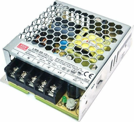 Mean Well Einstellbares LED-Netzteil IP20 Leistung 36W mit Ausgangsspannung 12V 2 Stück
