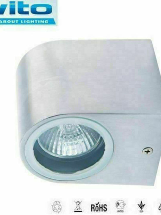 Vito Wall-Mounted Outdoor Spot Light GU10 IP44 9.8x8x6.7εκ.