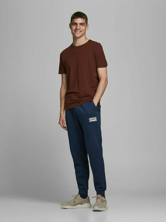 Sweatpants with Elastic Navy Blue