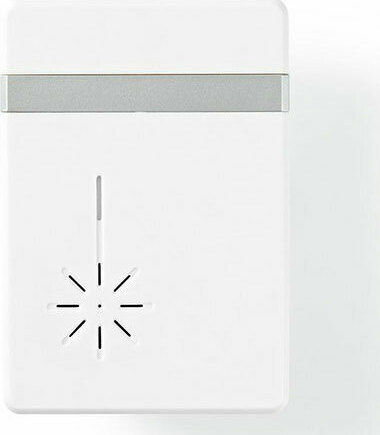 Nedis Ασύρματο Κουδούνι Πόρτας Wi-Fi με LED Ένδειξη και Δυνατότητα Αυξομείωσης της Έντασης του Κουδουνιού, έως 80dB Λευκό