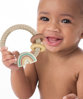 Itzy Ritzy Ουράνιο Τόξο Teething Ring made of Silicone for 3 m+ 1pcs