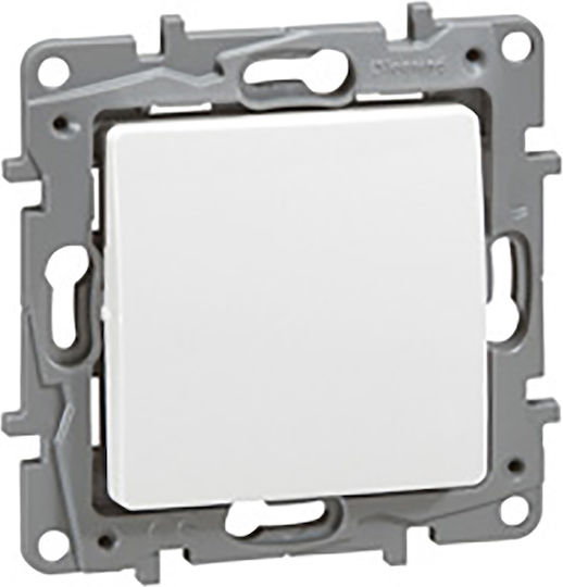 Legrand Niloe Recessed Wall Switch Lighting One-Way without Frame White
