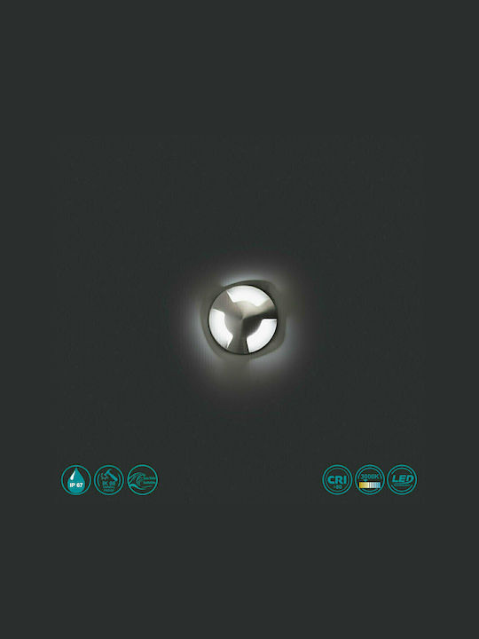 Faro Barcelona Kane Wandmontiertes Außen-Spotlight LED IP67 3W mit Warmweiß Licht