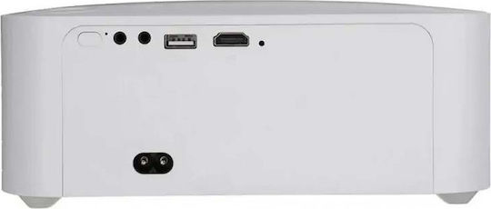 Wanbo X1 WB-TX1 Projector LCD HD Απλής Λάμπας με Wi-Fi και Ενσωματωμένα Ηχεία Λευκός