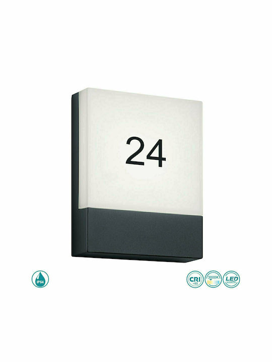 Trio Lighting Pecos Wall-Mounted Outdoor Ceiling Light LED IP54 6W with Warm White Light 16x20εκ.