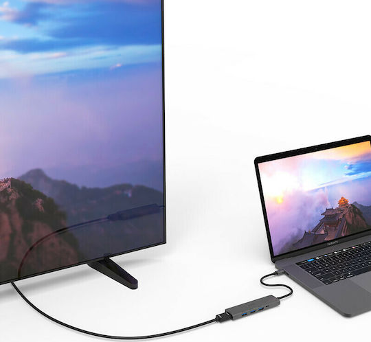 Prolink USB-C Docking Station mit HDMI 4K PD Gray (PLT465)