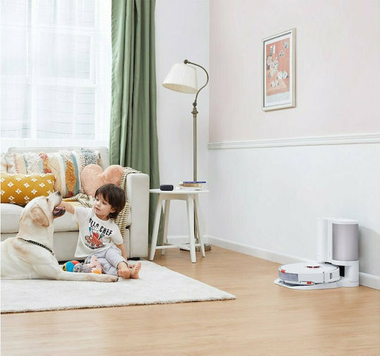 Roborock S7 + Smart Robot Vacuum / Mopping Cleaner Roboterstaubsauger zum Saugen & Wischen mit Kartierung und Wi-Fi Weiß