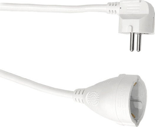 Com Extension Cable Cord 3x1.5mm²/3m White