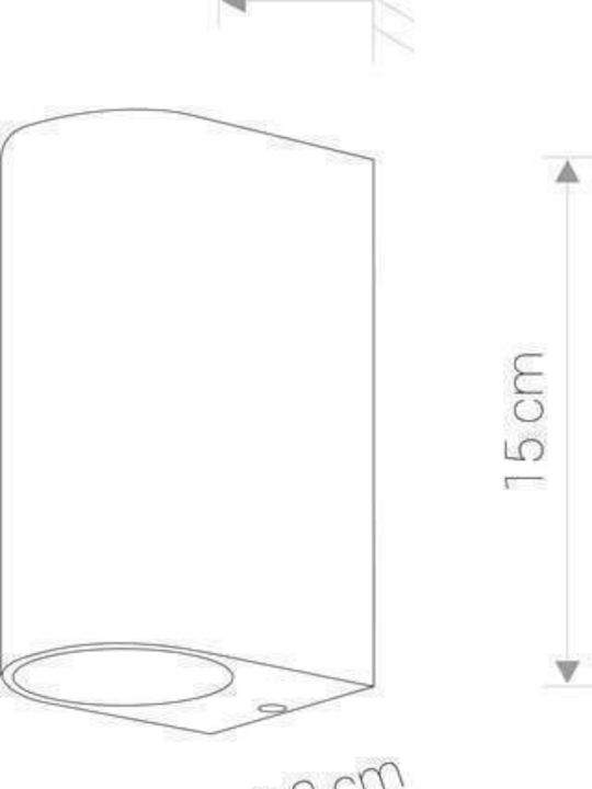 Nowodvorski Nico Wall-Mounted Outdoor Spot Light GU10 IP54 7x15εκ.