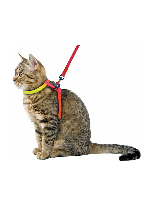 Kerbl Rainbow Harness Set Katzenleine mit Anleitung Regenbogen Breite 10mm 83191 Kerbl Rainbow Harness Set Katzenleine mit Anleitung Regenbogen Breite 10mm 83191