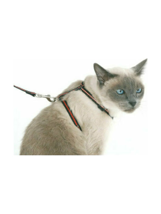 Kerbl Cat Harness Set Ham pentru pisici cu Lesă pentru pisici 3 Bucăți Negru 83785