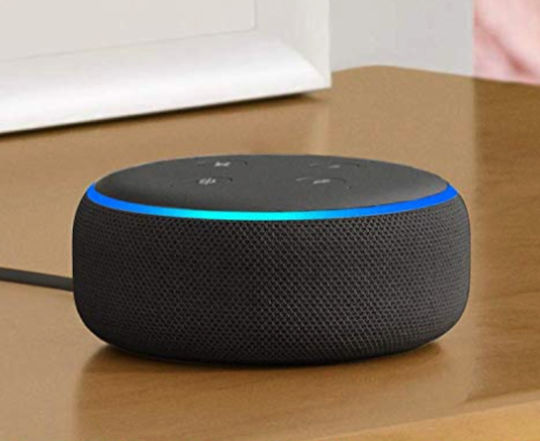 Amazon Echo Dot (3rd Gen) Въглен Умна централа с високоговорител Съвместим с Алекса