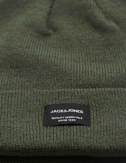 Beanie Männer Beanie Gestrickt in Khaki Farbe