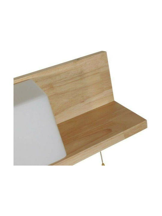 GloboStar Modern Lamp Wall with Socket E27 Beige 30x14.5x15cm