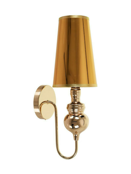 GloboStar Laura Modern Leuchte Wand mit Fassung E27 Gold 15x48cm