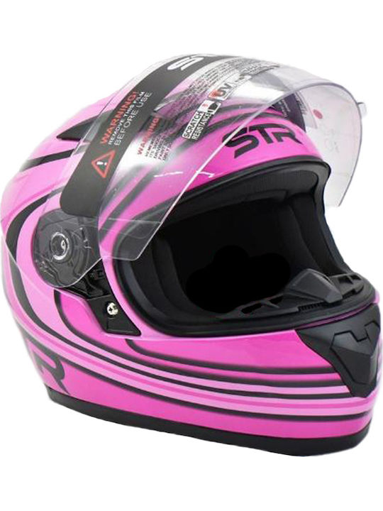 STR J1-Joy Pink Παιδικό Κράνος Μηχανής Full Face ECE 22.05