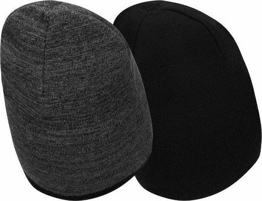 Sportswear Beanie Feminin Reversibil Căciulă Tricotat în culoarea Negru