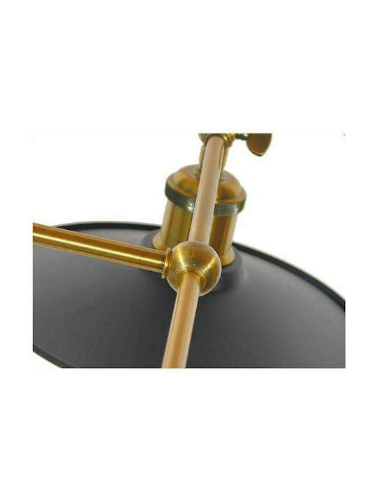 GloboStar Industrial Wall Lamp with E27 Socket Black 21cm