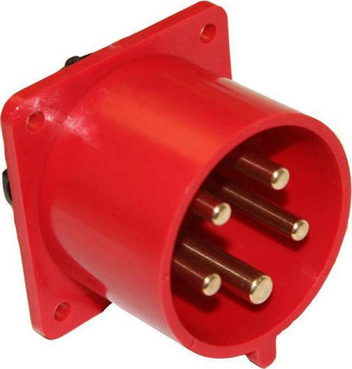 PCElectric Αρσενική Πρίζα Βιομηχανικού Τύπου Πρίζα Πίνακα Αρσενικό 5P 32A IP44 625-6