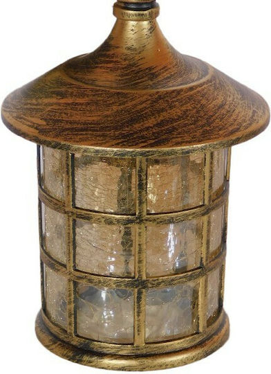GloboStar Pharos Industrial Wall Lamp with E27 Bulb Base Bronze 17x29x29cm