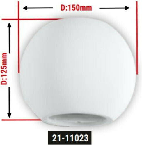 Adeleq Modern Lamp Wall with Socket G9 White 150x12.5x12cm