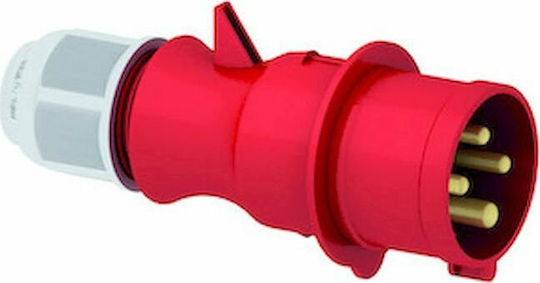 Geyer Male Industrial Socket Socket 4x63A 400V IP44 2151