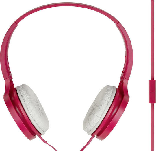 Panasonic RP-HF100ME Wired On Ear Headphones Fuchsia