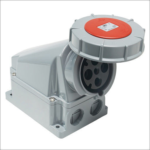 PCElectric Weibliche Industriesteckdose Wandsteckdose weiblich 4P 63A 400V IP66 134-6