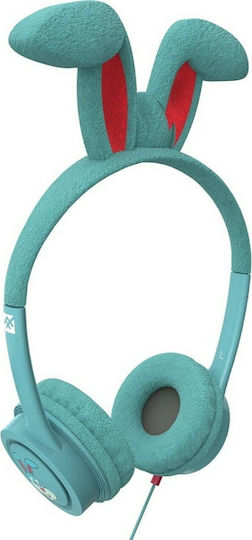 iFrogz Little Rockerz Costume Bunny Wired On Ear Headphones Turquoise