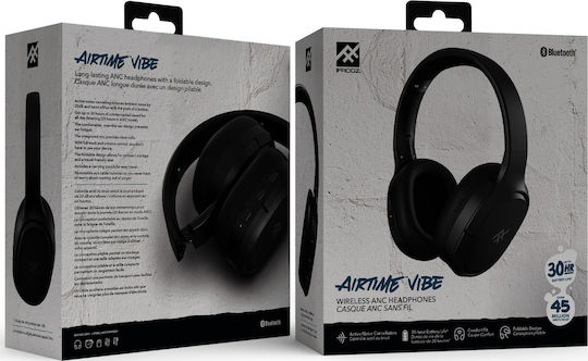 iFrogz Airtime Vibe Kabellose Bluetooth Über Ohr Kopfhörer mit 30 Stunden Betriebszeit Schwarz