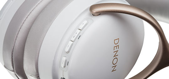 Denon AH-GC30 Wireless / Wired Over Ear Headphones with 20 hours of Operation White