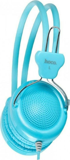 Hoco W5 Cu fir Over Ear Căști cu Radio Albastru deschis
