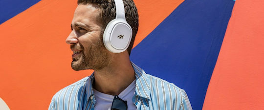 iFrogz Airtime Vibe Bluetooth Wireless Over Ear Headphones with 30 hours of Operation Blue