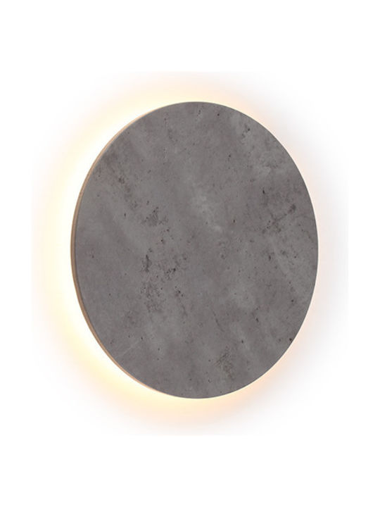 Aca Eclipse Modern Lamp Wall with Integrated LED and Warm White Light Gray 14cm