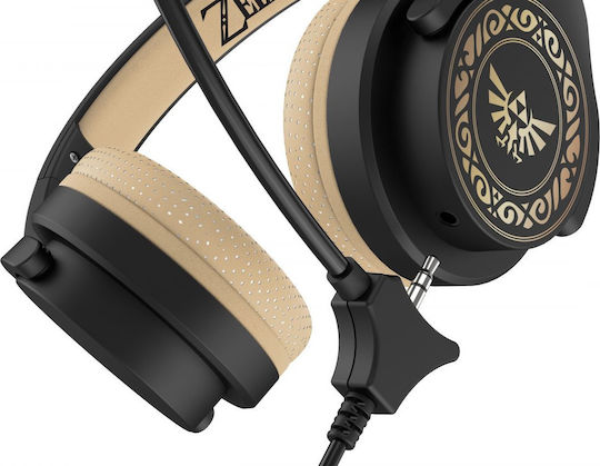 OTL Zelda На ушите Геймърски слушалки с връзка 3,5 мм / USB Черен