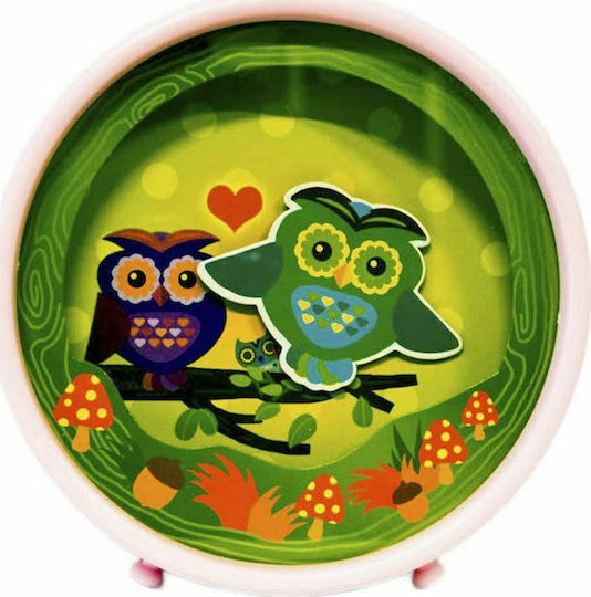 SP Souliotis Owl Kids Plastic Money Box Green 15.2x15.2x6.5cm