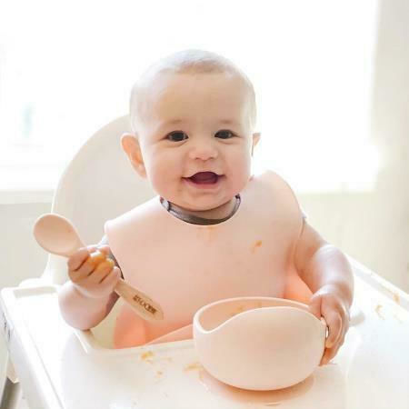 Baby in World Παιδικό Μπωλ Φαγητού από Σιλικόνη Rose 2τμχ