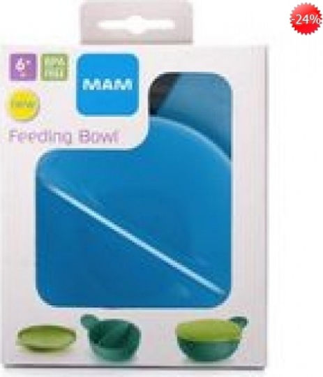 Mam Feeding bowl - Μπολ με Καπάκι Μπλε, 6m+