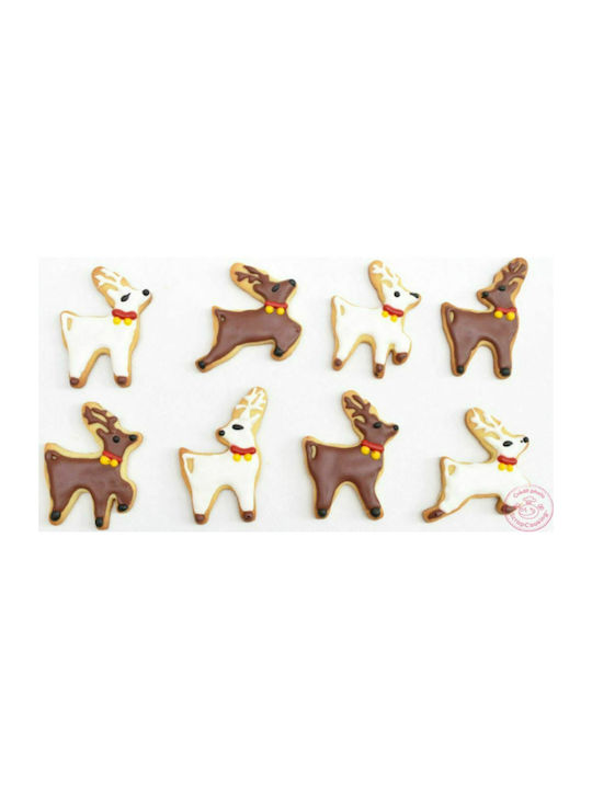 Set Christmas Sweet Molds Brown L5xH7cm 4pcs