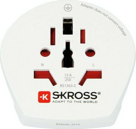 Skross Αντάπτορας Πρίζας από Universal σε Ελλάδας