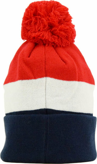 Kato Knitted Beanie Cap Red True