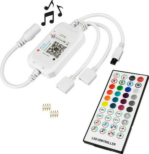 GloboStar Ασύρματο RGB Controller Bluetooth με Τηλεχειριστήριο 73431