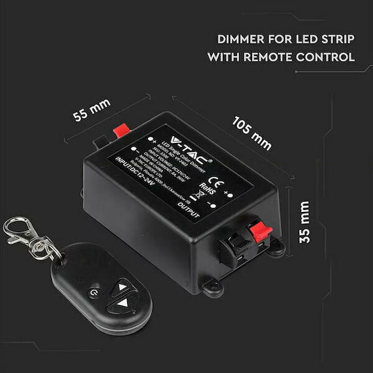 V-TAC VT-4083 Безжичен Димер RF с дистанционно управление за LED лента 3300