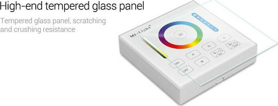GloboStar Mi-Light B0 Διακόπτης Dimmer με Πλαίσιο LED Αφής Smart Χειριστήριο 2.4G