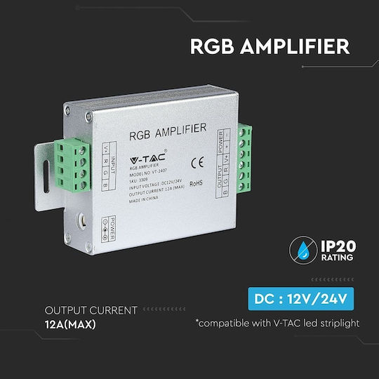 V-TAC Signalverstärker RGB 144/288W 12/24V - RGB 144/288W 12/24V 3309